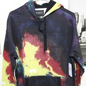 GUESS GALAXY FINCH PRINTED HOODIE